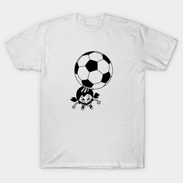 Football girl T-Shirt by AdrianaStore